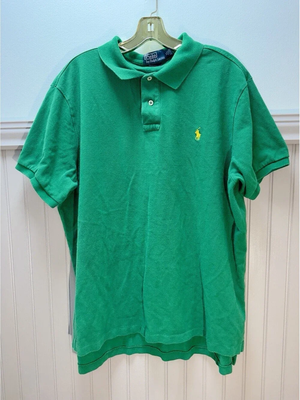 Polo Ralph Lauren Men's Polo Shirt Green XL Custom Fit size xl